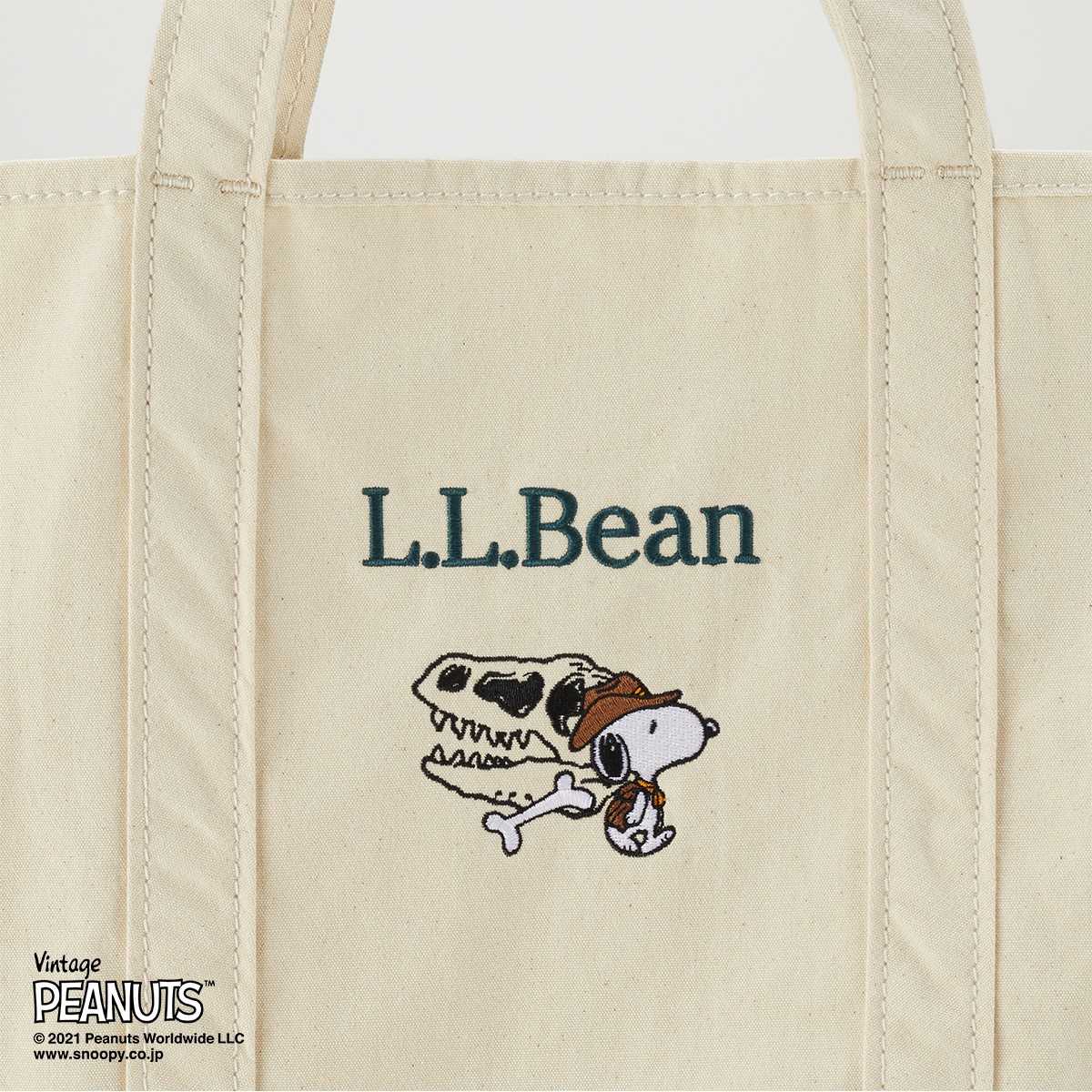 L.L.Bean】グローサリートート【恐竜科学博スヌーピーコラボ】 新作