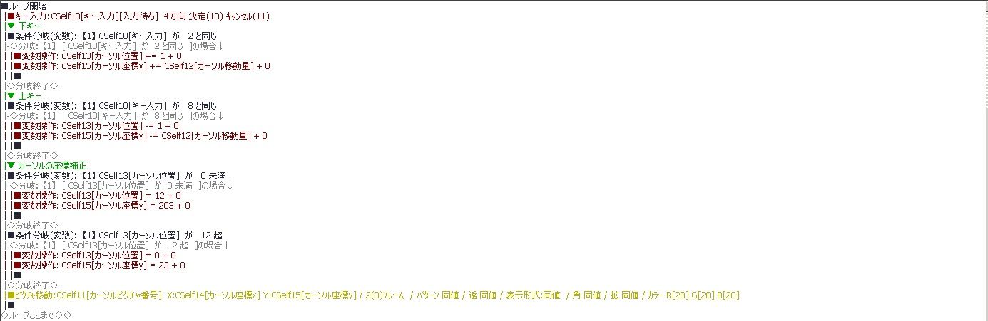 第4回 カーソル はるししのウディタで制作日記帳 楽天ブログ