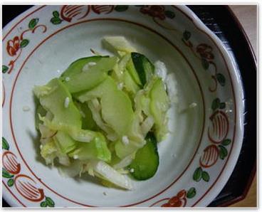 ハヤト瓜の朝漬け