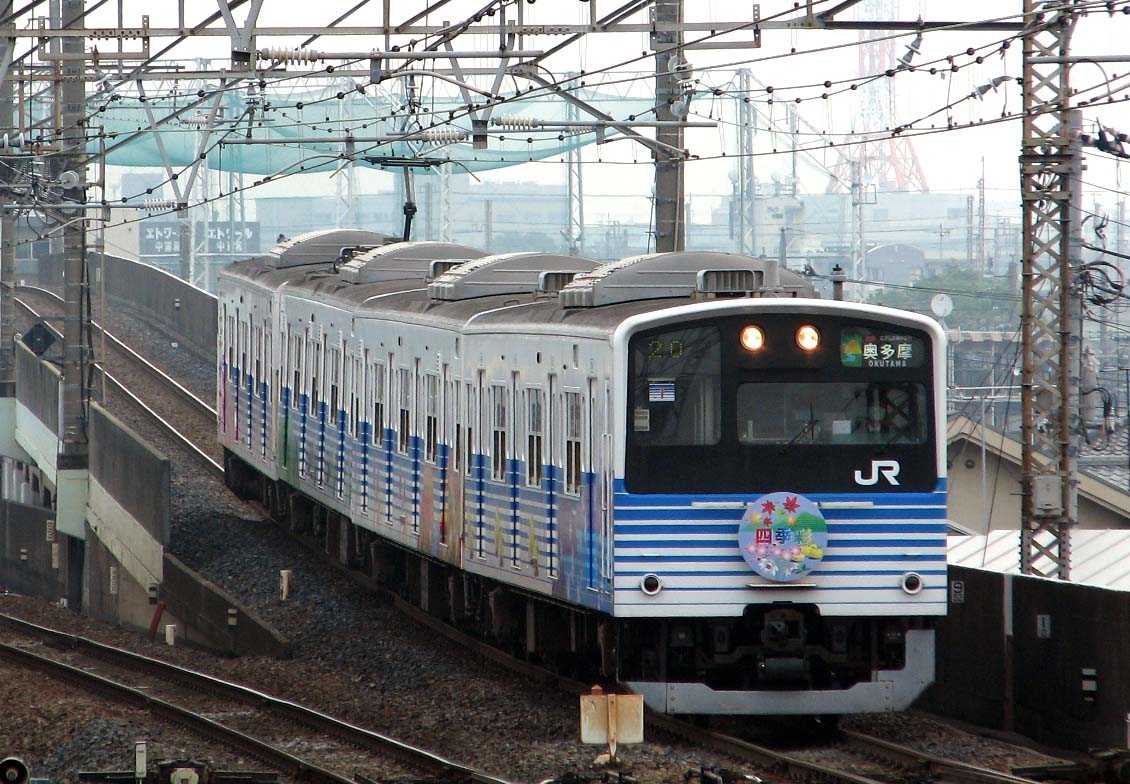 201系四季彩：快速「むさしの奥多摩」 | マル鉄鉄道写真館2 - 楽天