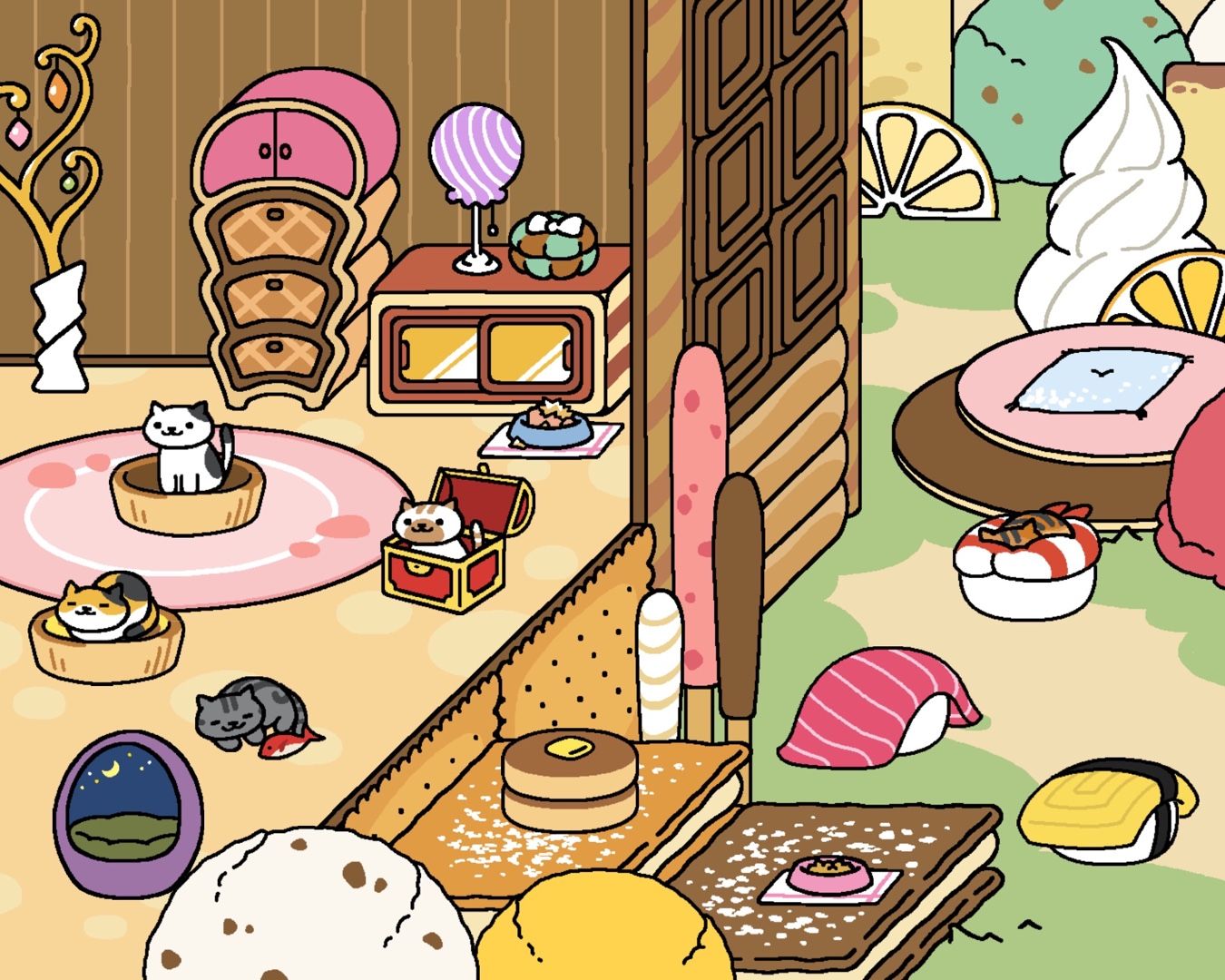 ねこあつめ（今日のあいことば・カブ） 猫のみーとぐーのお家 楽天ブログ