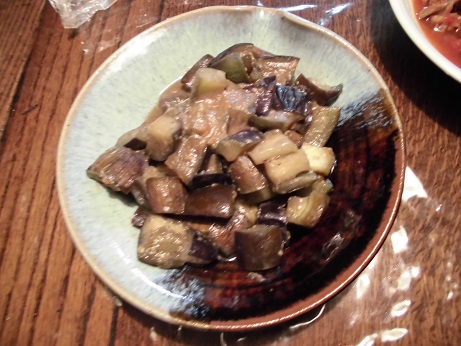 手料理160420茄子の味噌炒め