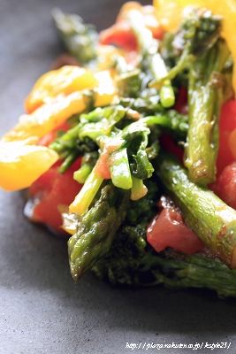 玄米餅と野菜のオリーブオイル焼き