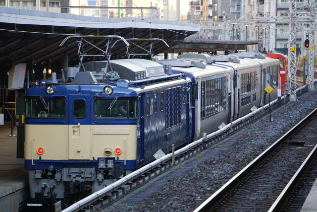 EF81 95水戸ホキ& 越乃Shu＊Kura両国展示回送5