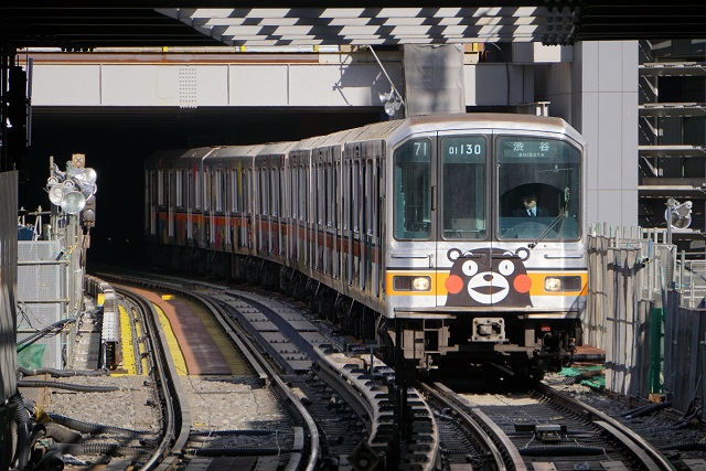 銀座線 01系 「くまモンラッピング電車」上野 & 渋谷4