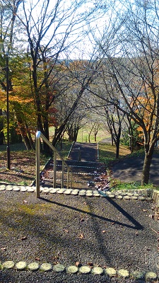 階段の頂上