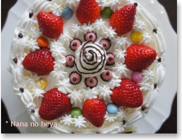 手作りお誕生日ケーキ