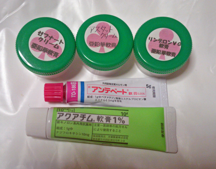 足の炎症処方薬品
