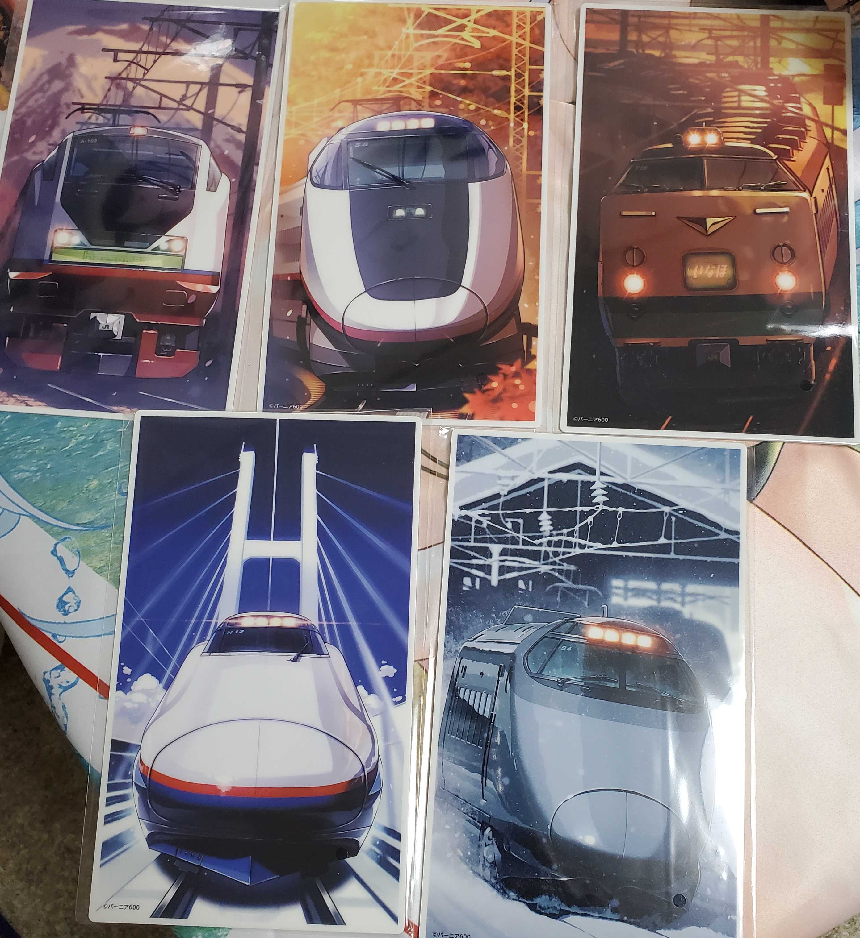 スーパートレインスタンプラリー サボ 5枚セット 新幹線でGO！ 未開封② スーパートレインスタンプラリー サボ 5枚セット 新幹線でGO