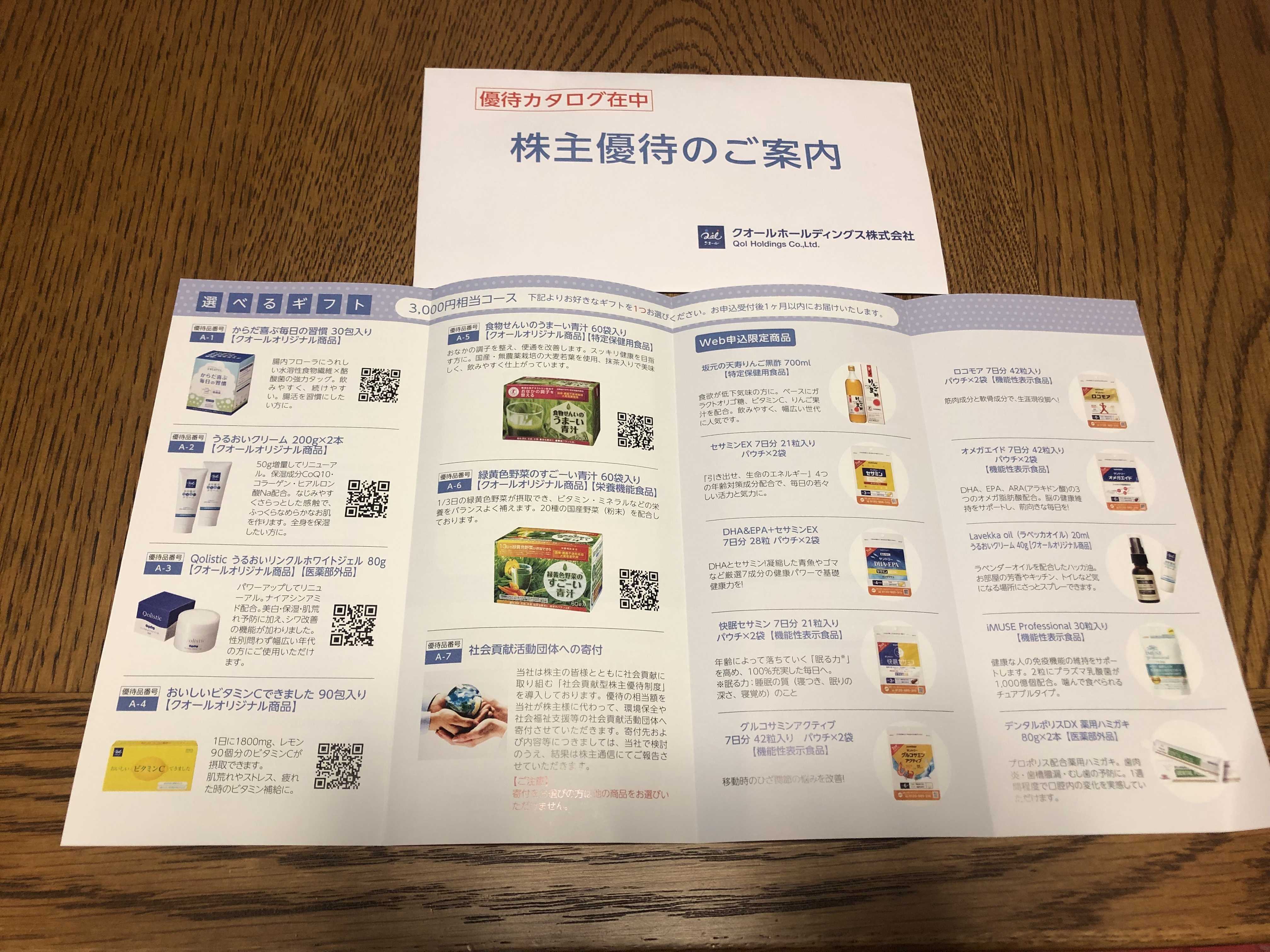 クオールホールディングス株主優待 アラフィフ女子は好きなことして生きてたい 楽天ブログ