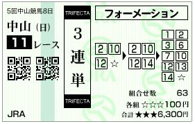 17.有馬記念（三連単フォーメーション）