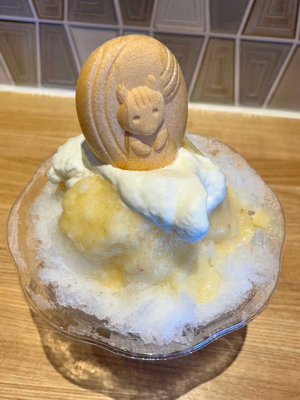 本日のかき氷🍧 モモ700円（かき氷たべよ 埼玉県さいたま市北区土呂町2
