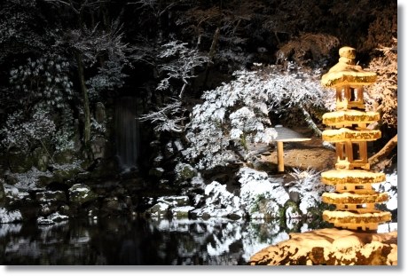 兼六園ライトアップ・冬の段-2 14.2.4