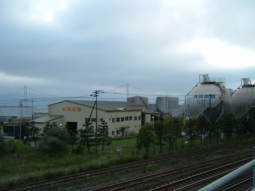 共同炭酸の炭酸ガスタンク