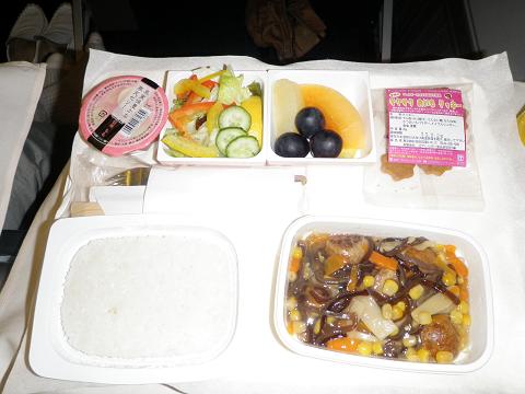 １／１　機内食　アレルギー