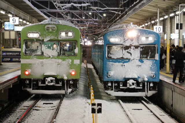晴れの 大井川鉄道から大雪の京都に3