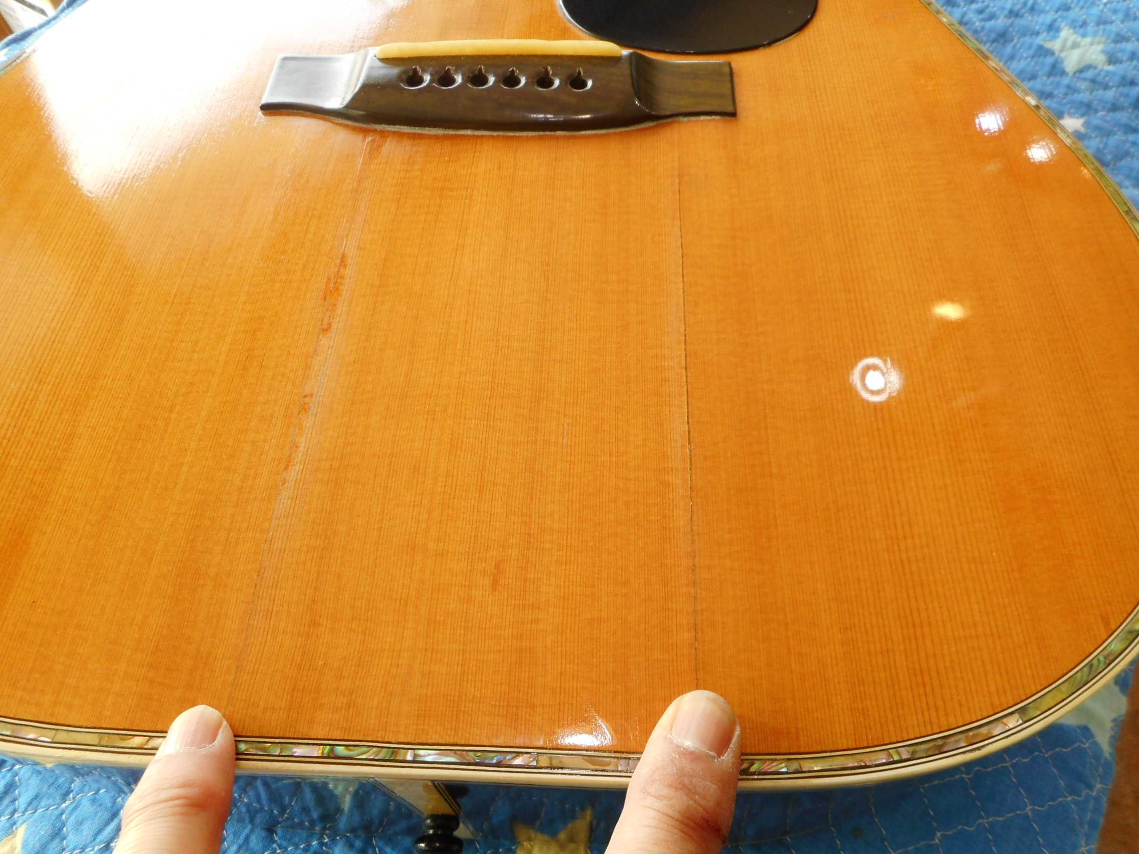 🌸YAMAKI No185 トップクラックのリペア 青春のギターリペア K2ギターファクトリー 楽天ブログ