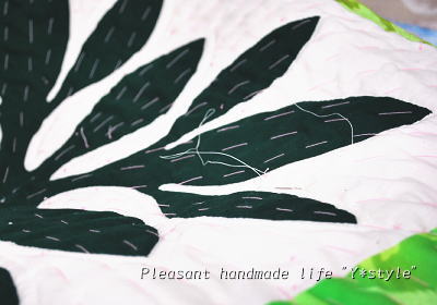 ティーリーフのタペストリー　しつけを倍に！