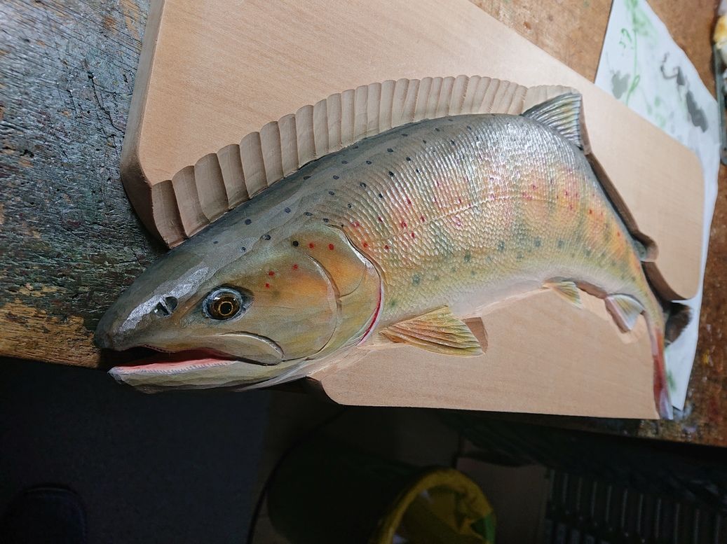 ヤマメ アマゴレリーフの完成 アウトドア小僧だぁ 楽天ブログ