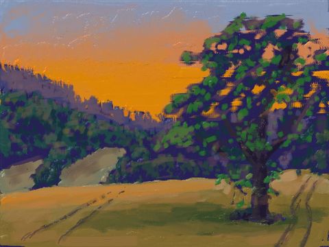 絵心教室　夕方風景