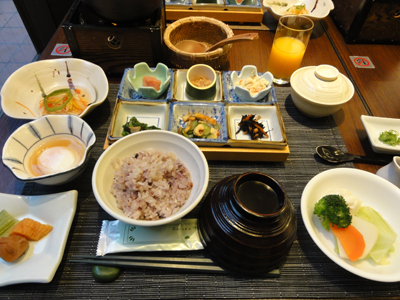 錦水別荘、朝食