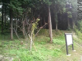 皆川城の堅堀１の土塁