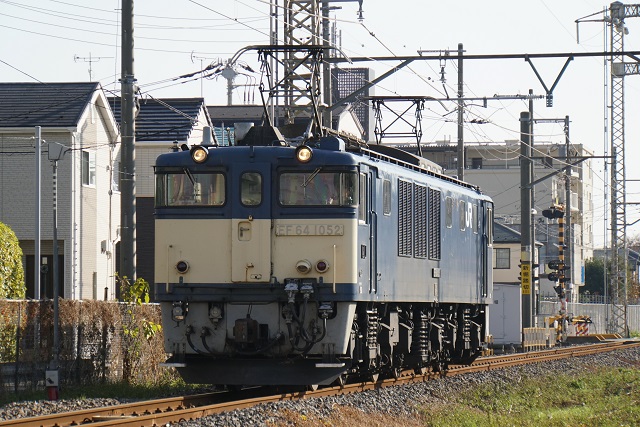 EF64 1052牽引 茅野ロングチキ工臨 空返却7