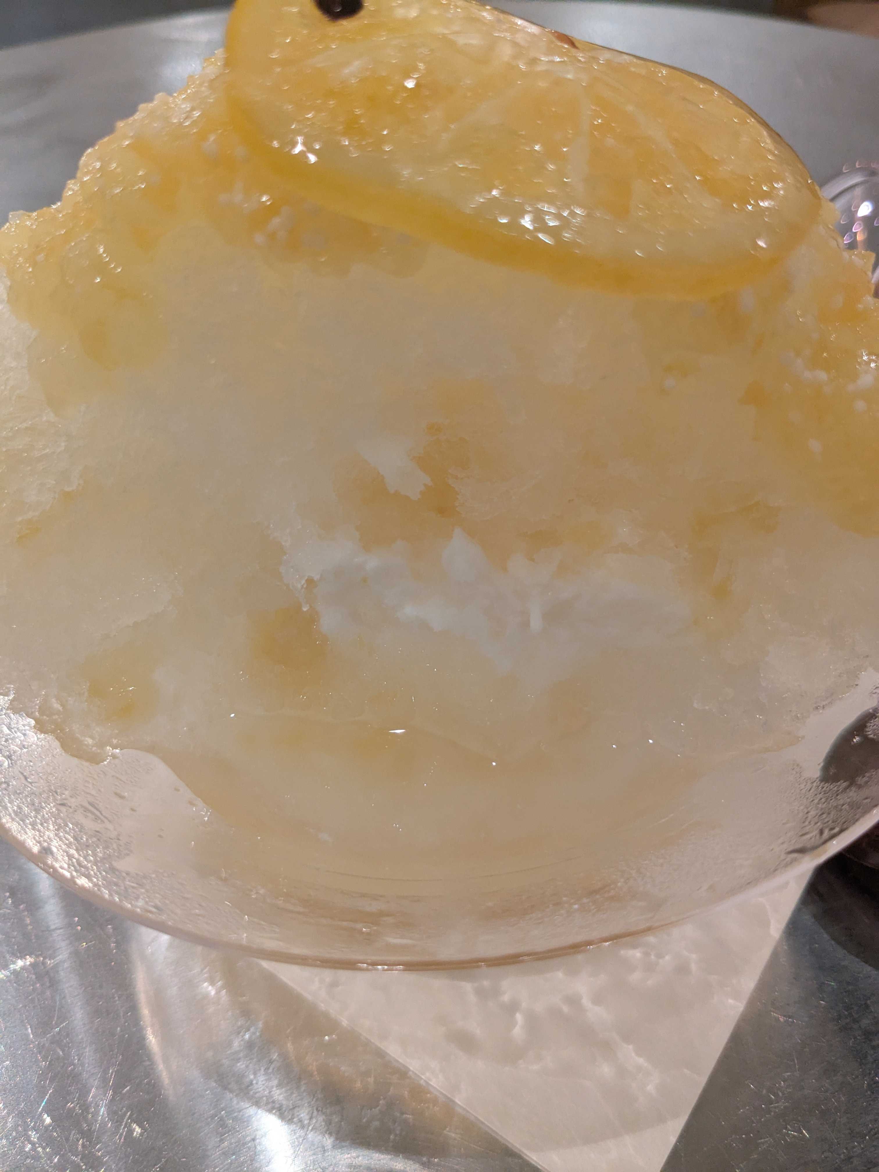 千葉県習志野市袖ケ浦 かき氷屋ユキシルシ ゼロド　和三盆レモン