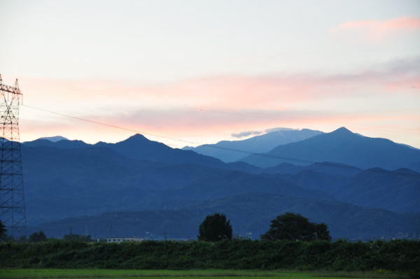 月と金星と剱岳