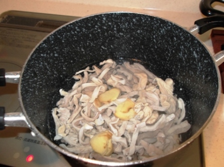 中身下茹で