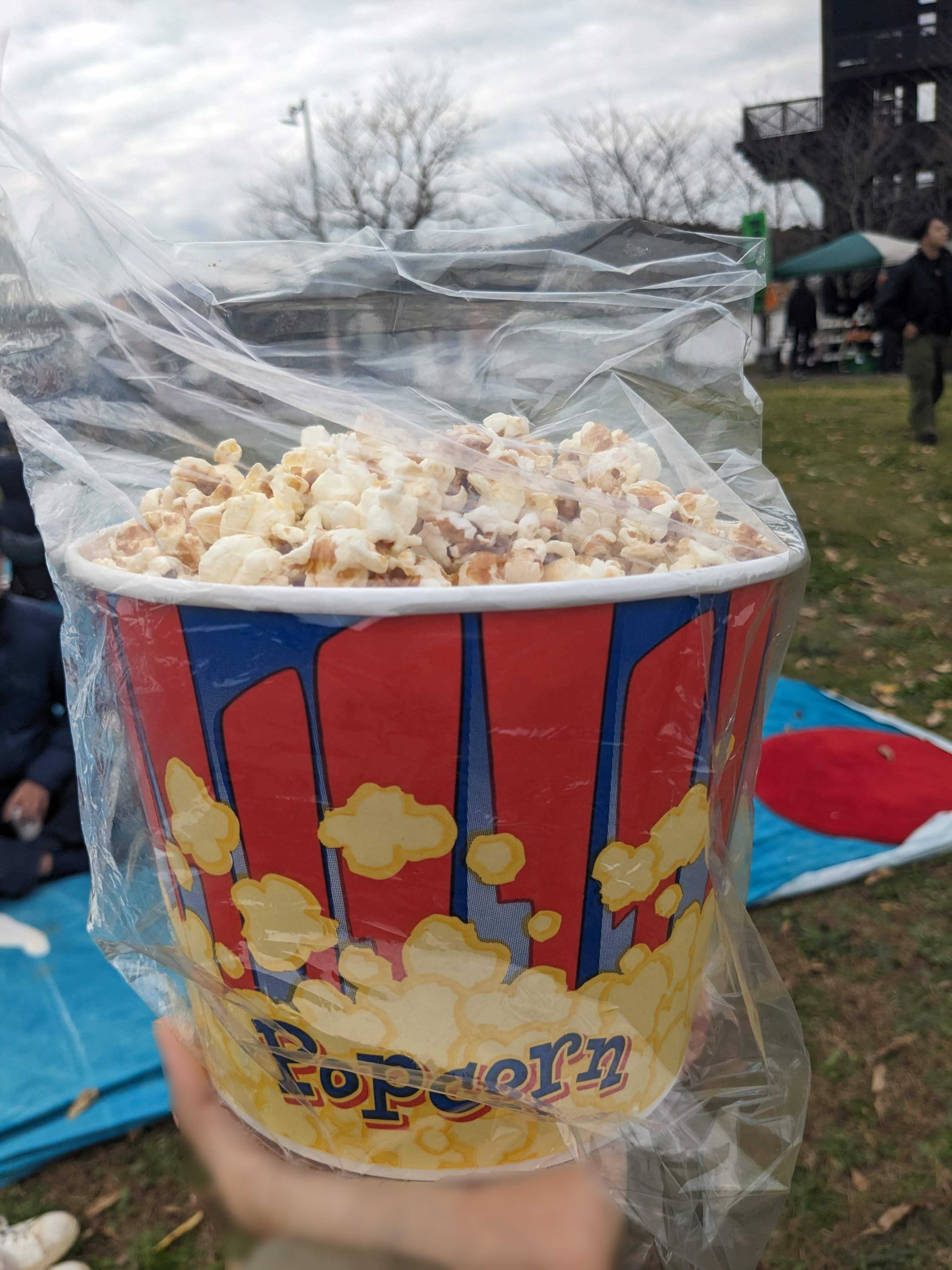 湖畔のマルシェ いまここ園 ポップコーン手作り醤油味