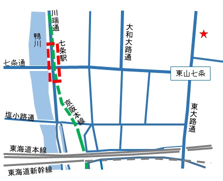 妙法院　地図