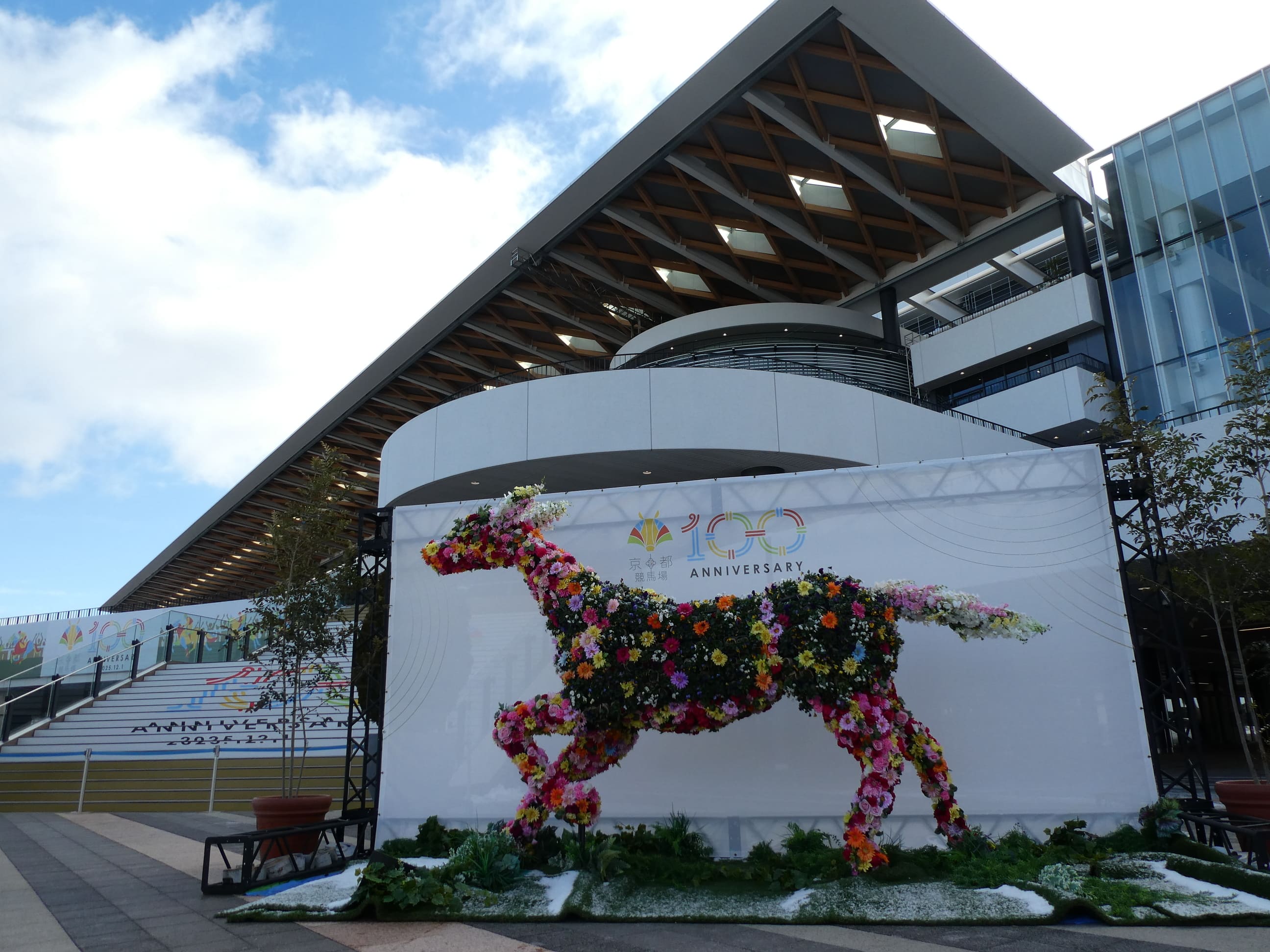 JRA京都競馬場100周年 | 白い稲妻・多摩の黒酢（たまの くろす