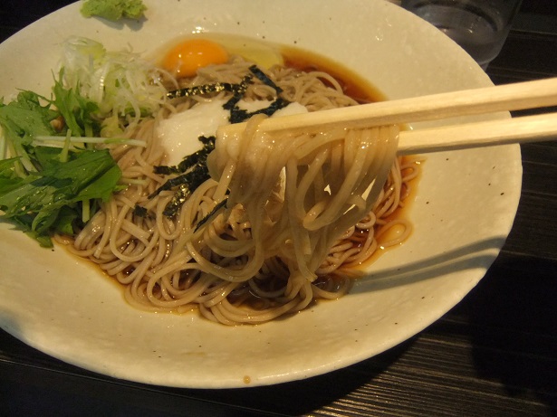 文殊@浅草の冷しとろろそば2