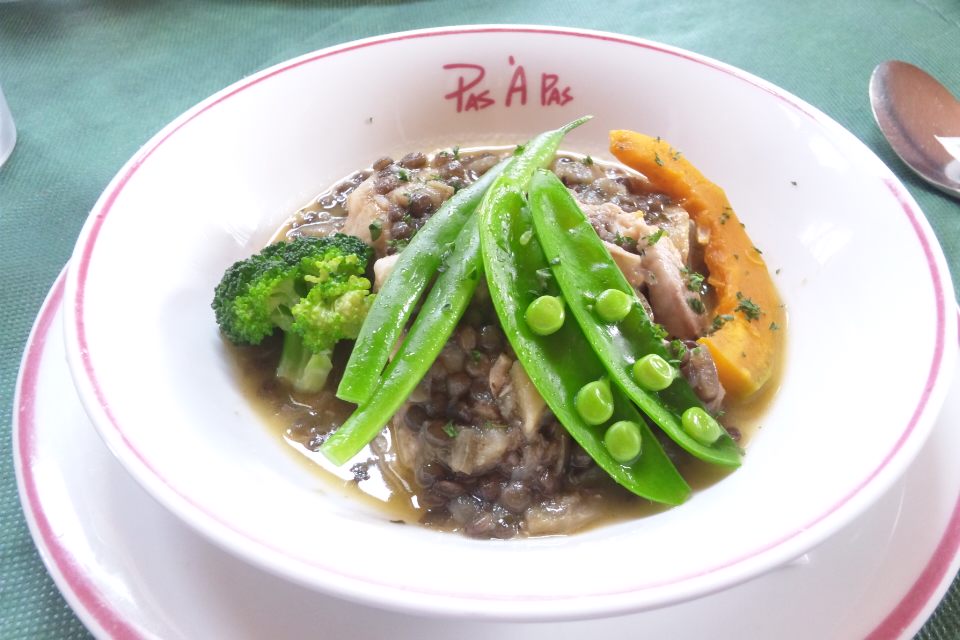 黒豚とレンズ豆の煮込み
