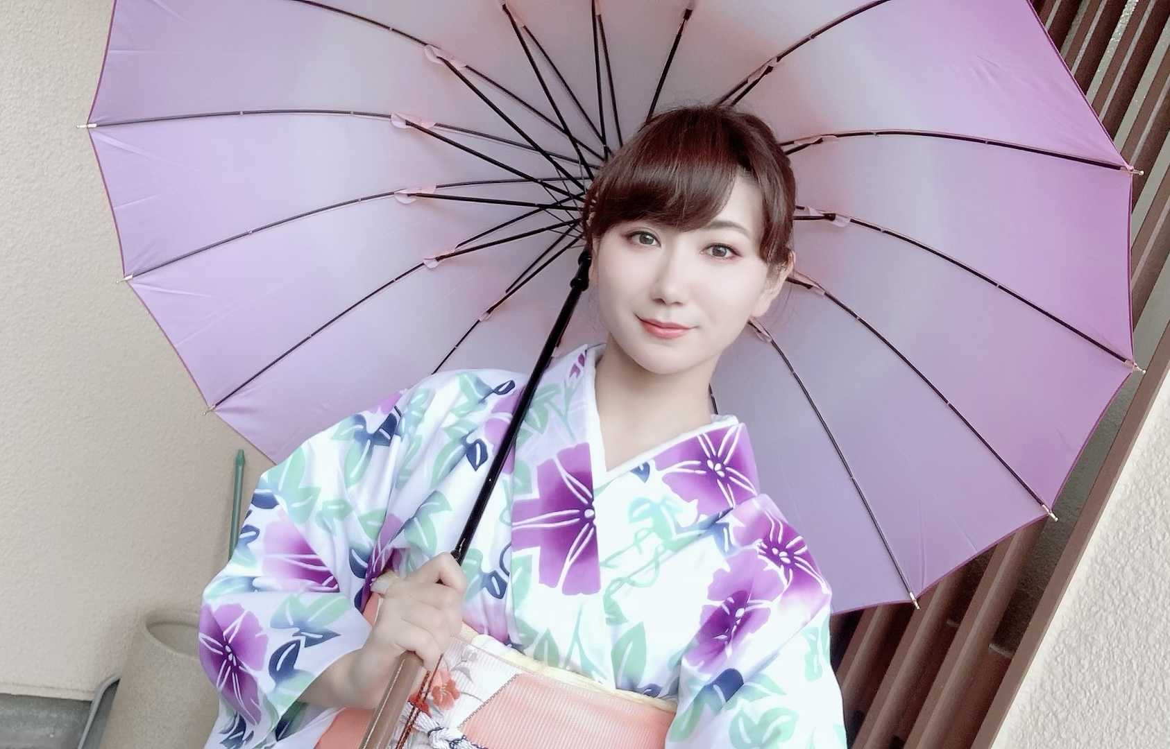 小嶋陽菜さん着用 竺仙 朝顔の浴衣 コーマ白地差分 | アラサー