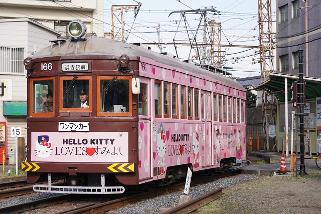 阪堺電車 ハローキティ 住吉大社3