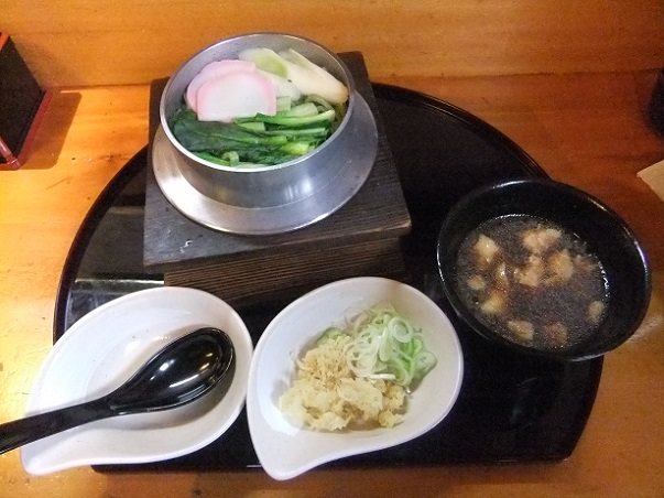 西新井１丁目・釜めし・めん亭のあだち菜釜揚げうどん１