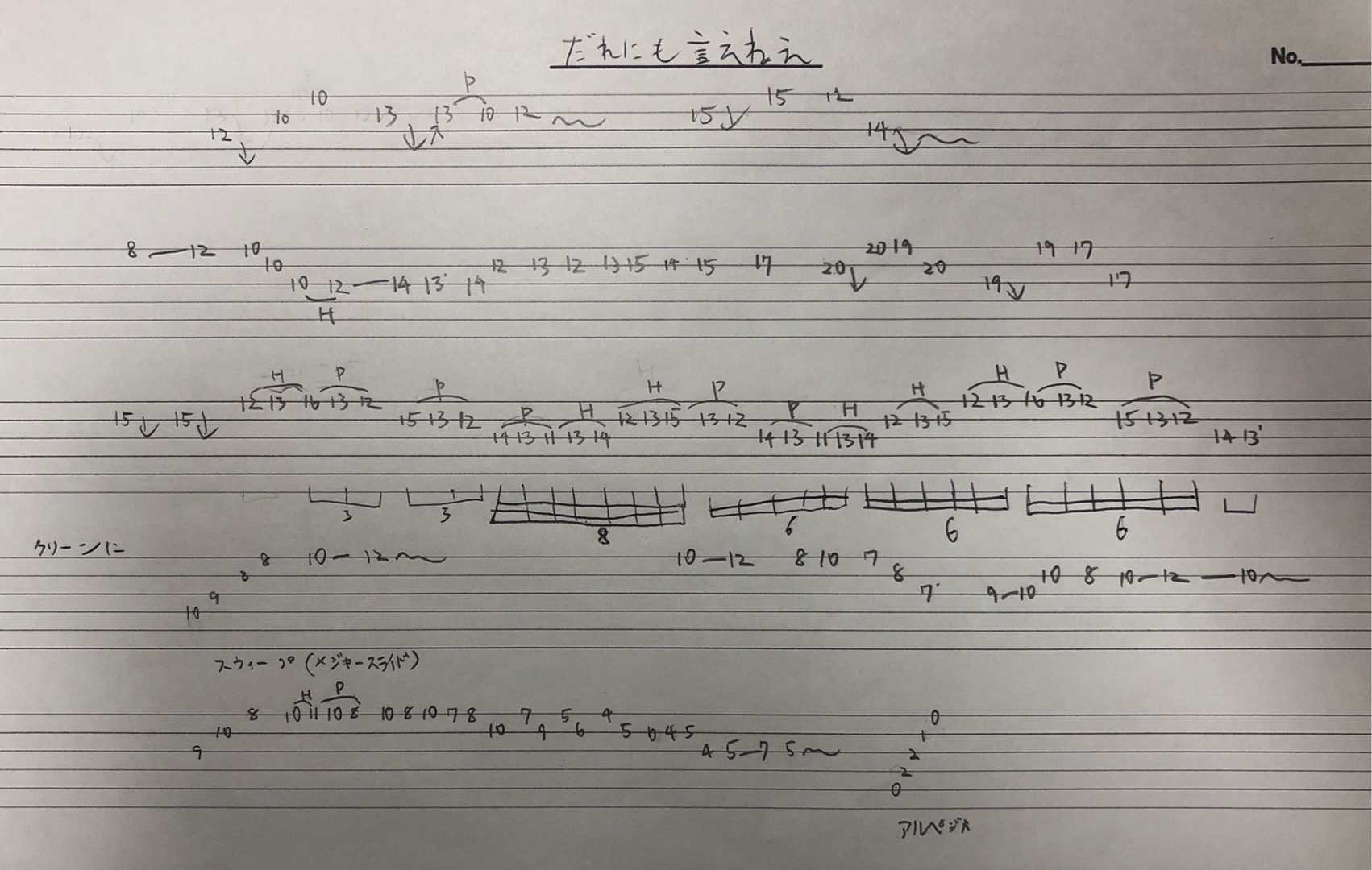 B'z 松本孝弘さんのギターソロのtabを作ってみた その2 | Kの