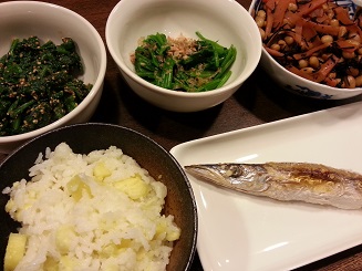 和食の晩ごはん