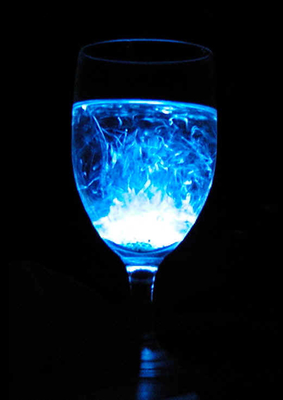 幻想的に光る海ホタル