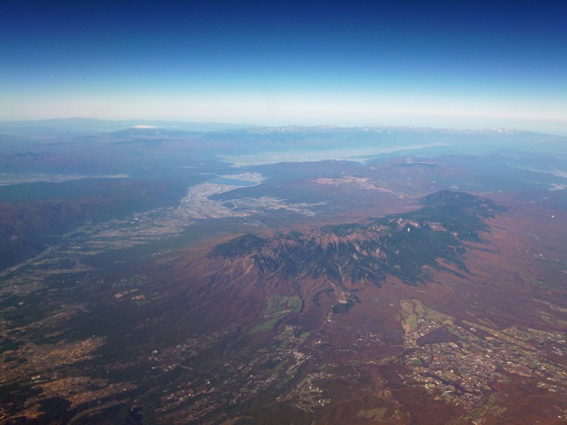八ヶ岳　航空写真