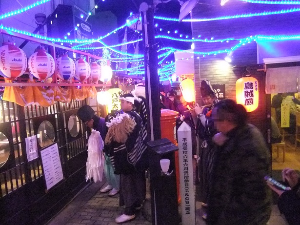 八戸屋台村みろく横丁内でのお祭り