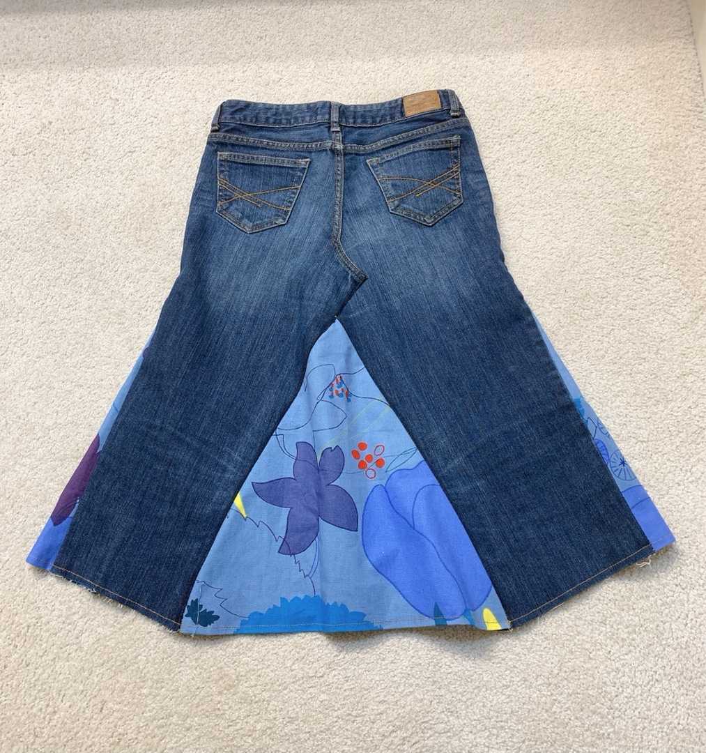ジーンズのリメイクスカート作ってみました ひままり日記 楽天ブログ
