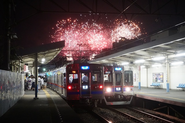 平成29年度「第51回葛飾納涼花火大会」京成柴又駅3500形&3600形3