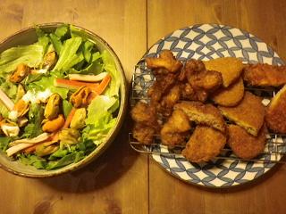 サラダ　揚げ物818.JPG
