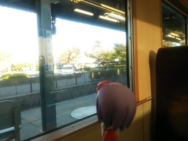 境港２０１３・帰りの電車.JPG