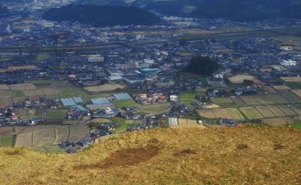 すばらしい展望の伐株山。