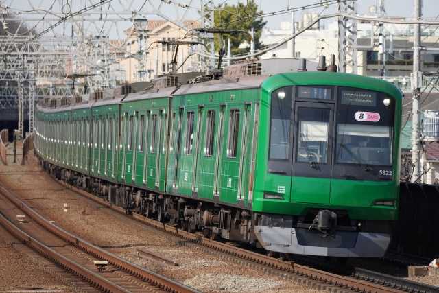 東急電鉄5000系 東横線 アオガエルラッピング - 鉄道模型