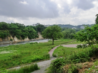 澱橋近くの広瀬川